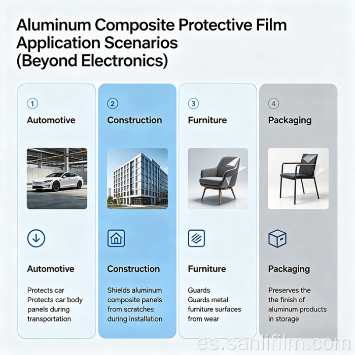 Película protectora de panel compuesto de aluminio